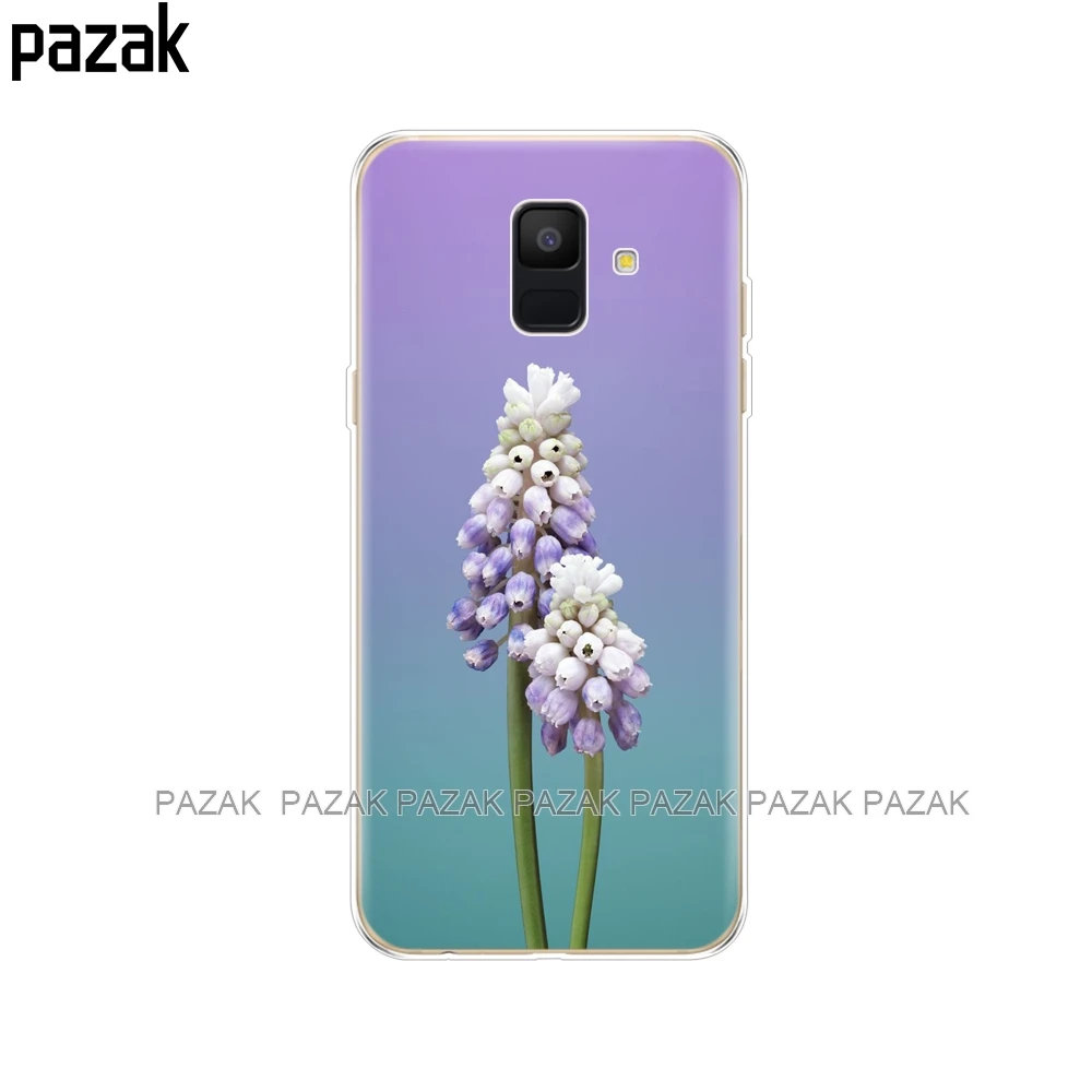 61372 Силиконовый чехол для samsung Galaxy A6 чехол Dual SIM SM A600 A600F для samsung A6 plus A605 A605F защитный чехол с узором - Цвет: 61372