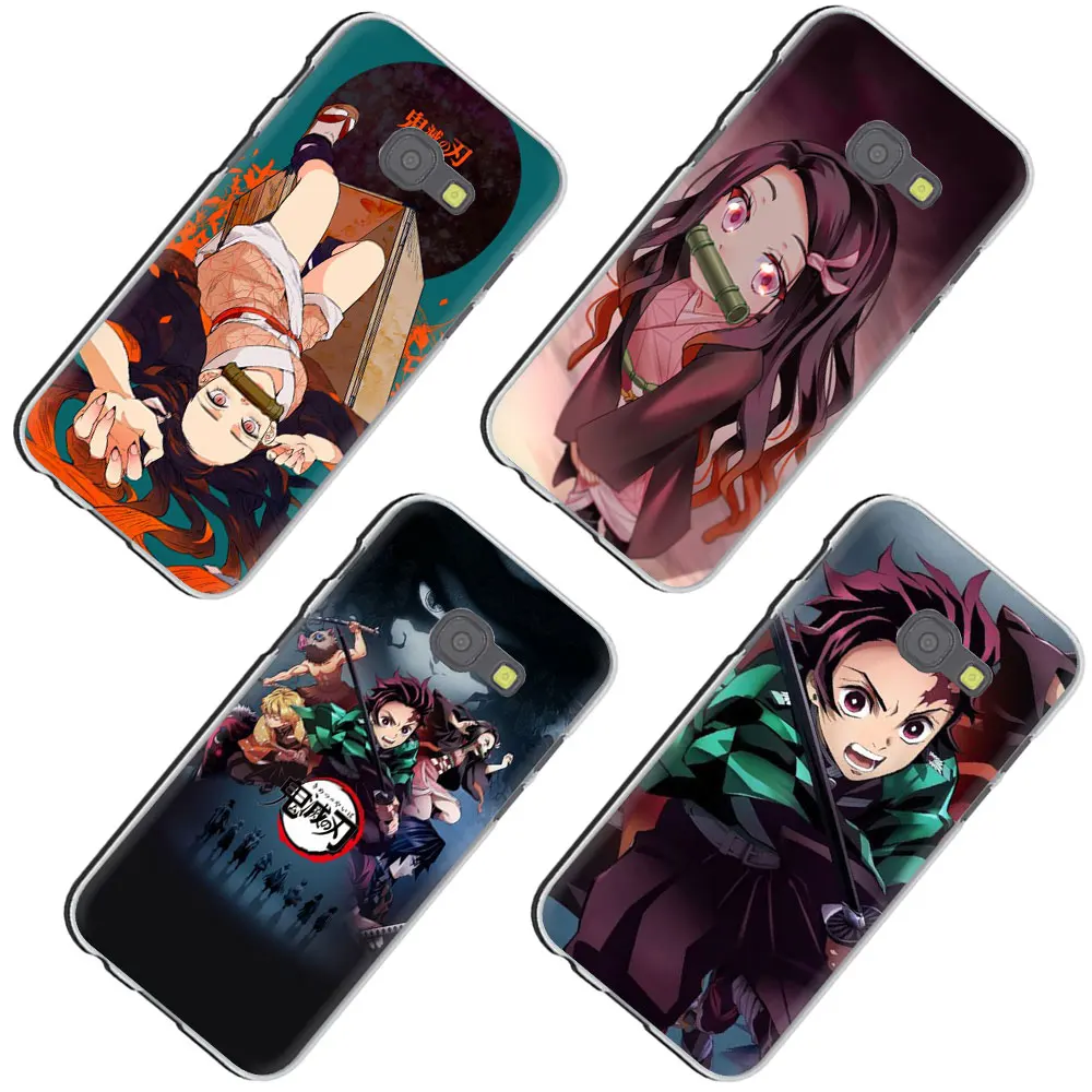 Аниме Demon Slayer Kimetsu no Yaiba жесткий чехол для телефона для Galaxy J7 J6 J5 J3 J2 J1 Prime EU US версия