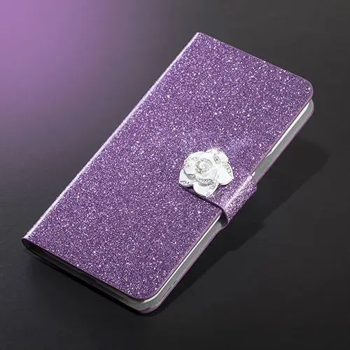 Purple Camellia Dneilacc роскошный высококачественный кожаный магнитный Авто Флип-Бумажник Стенд сотовый Чехол для телефона для HOMTOM S16 чехол-крышка - Цвет: Purple Camellia