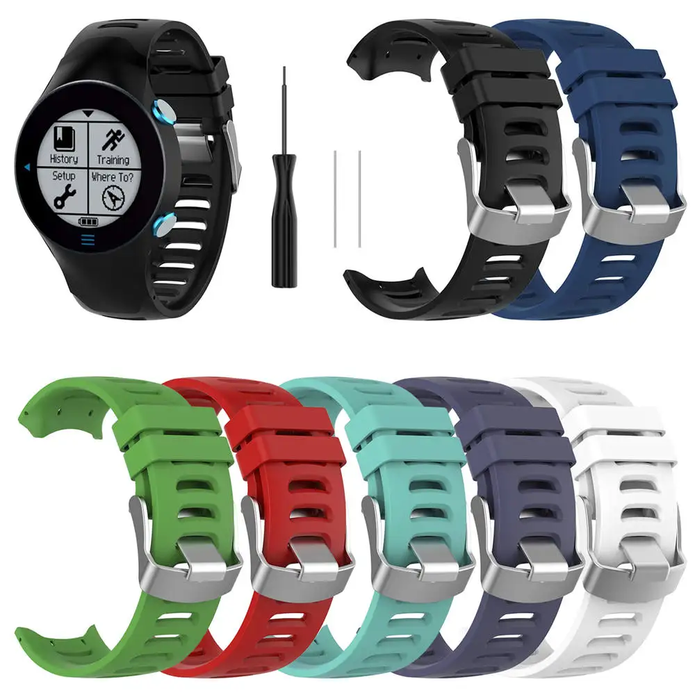 

Silicone Wristband Wrist Strap for Garmin Forerunner 610 Smart Watch 7 Colors Replacement Sport Watchband Bracelet Accessories