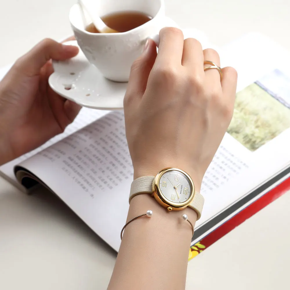 GEEKTHINK Роскошные Кварцевые часы женские брендовые Простые повседневные наручные