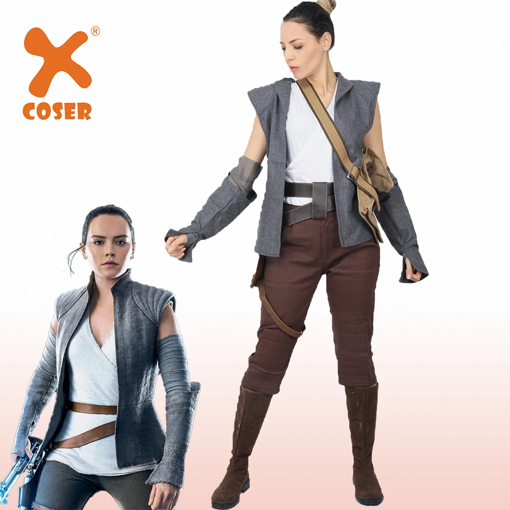 Костюм для косплея XCOSER Rey новый костюм Хэллоуина женщин|Костюмы из фильмов и ТВ| |
