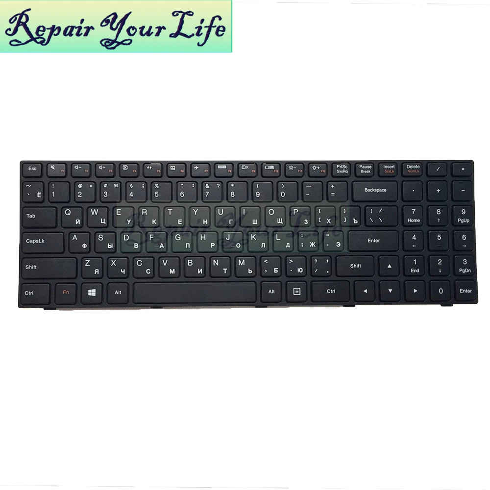 Repair You Life Клавиатура для ноутбука lenovo для Ideapad 100-15IBY RU раскладка с черной рамкой новая сменная клавиатура
