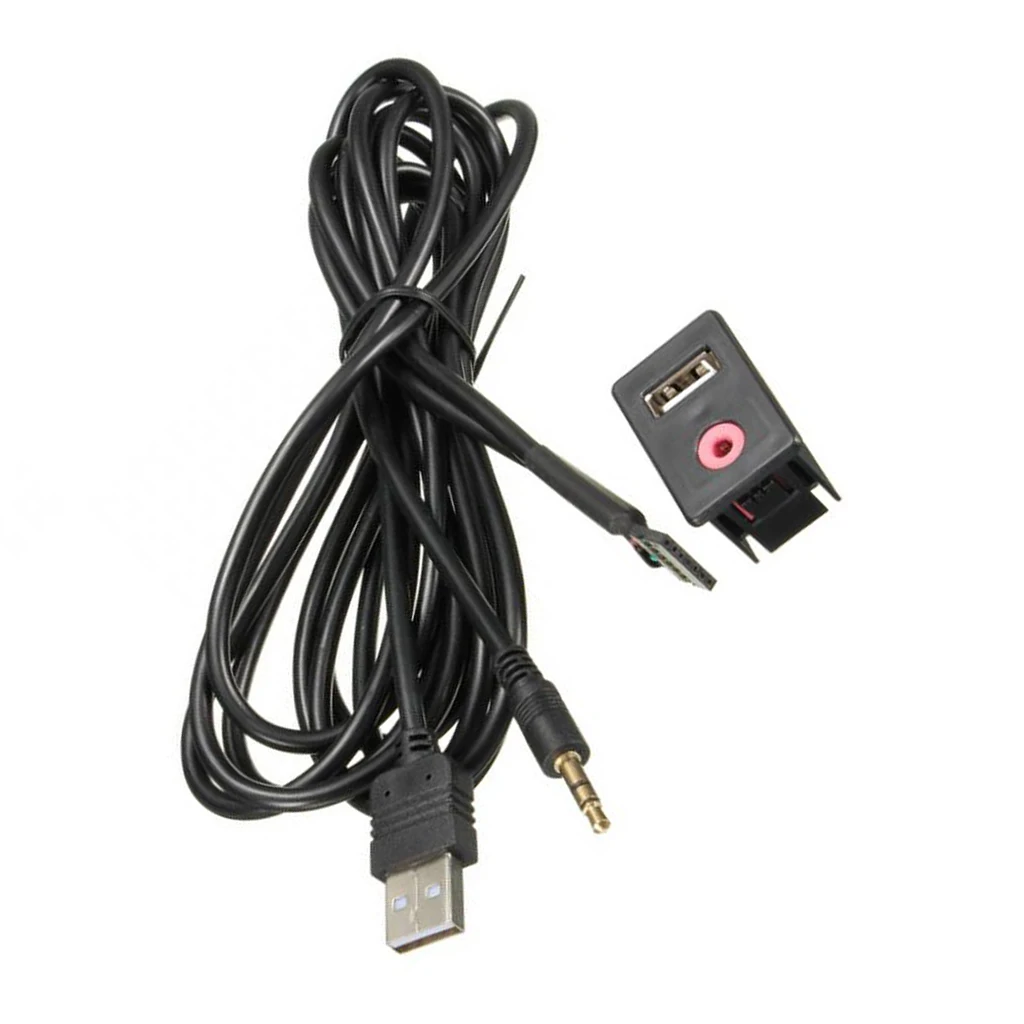 USB AUX кабель адаптер автомобильный флеш крепление свинцовая Панель