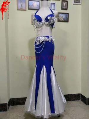 

Belly dance clothes flowers bra top and satin dress satingirls latin dance dress Salsa ballroo Samba dance exercise sets costume