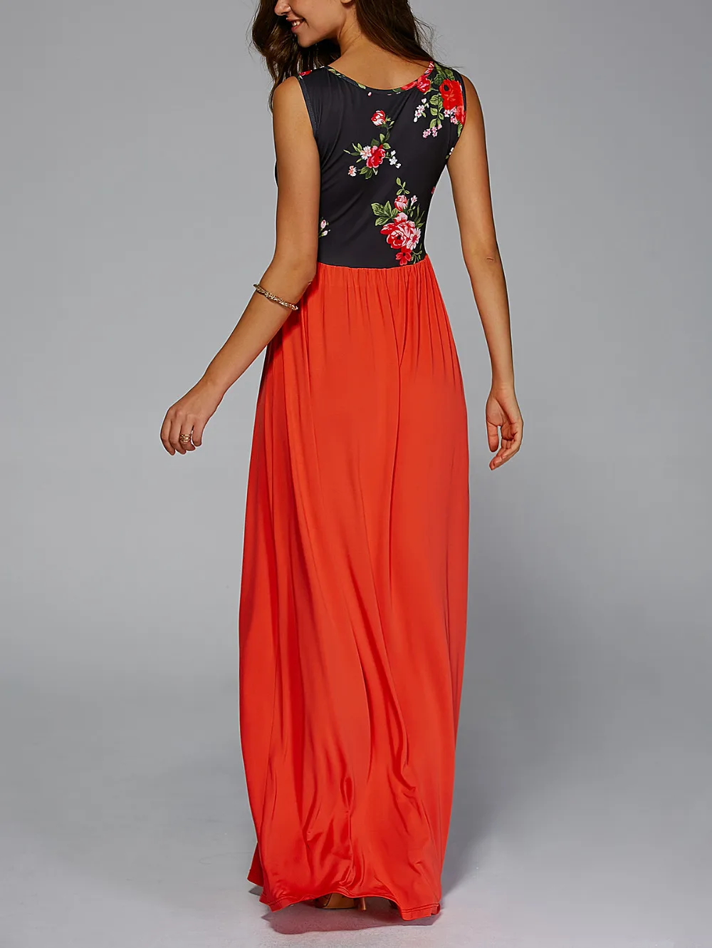 2017 Новое Стильное летнее платье женское элегантное богемное с цветочным принтом