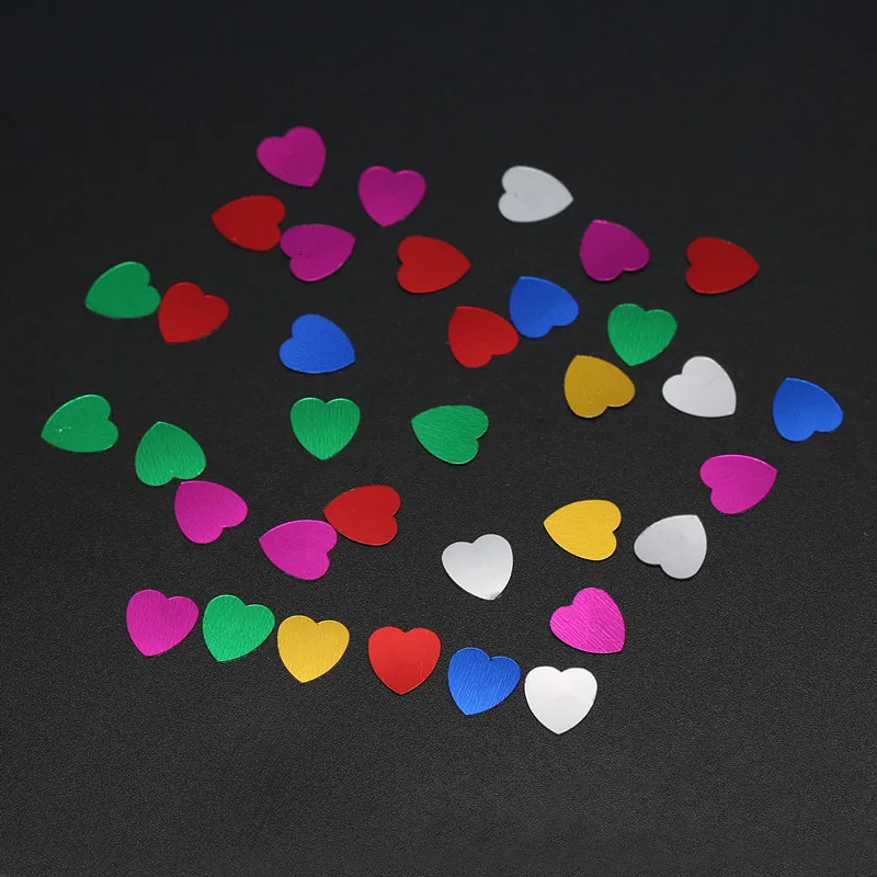 10 мм сердца и звезды стол Конфетти окрашивание День рождения Свадьба украшение