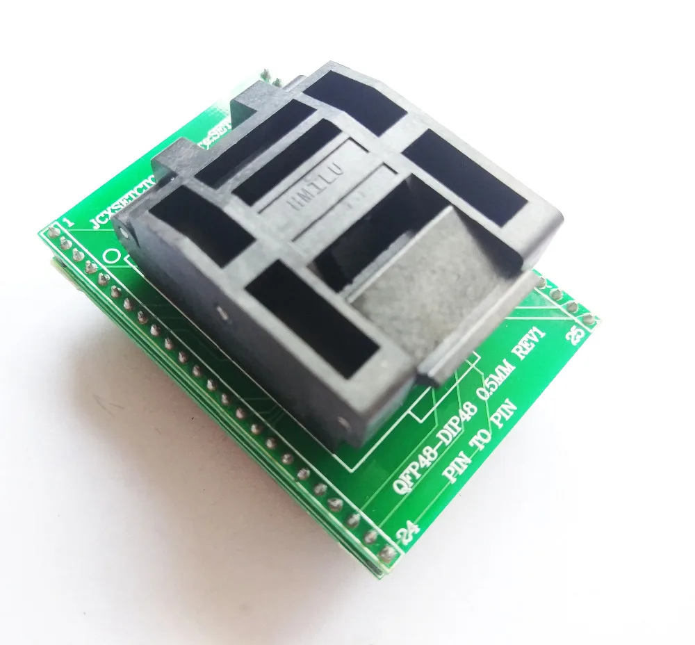 TQFP48 QFP48 к DIP48 0,5 мм Шаг LQFP48 к DIP48 Адаптер для программирования MCU тест IC разъем программист адаптер гнездо