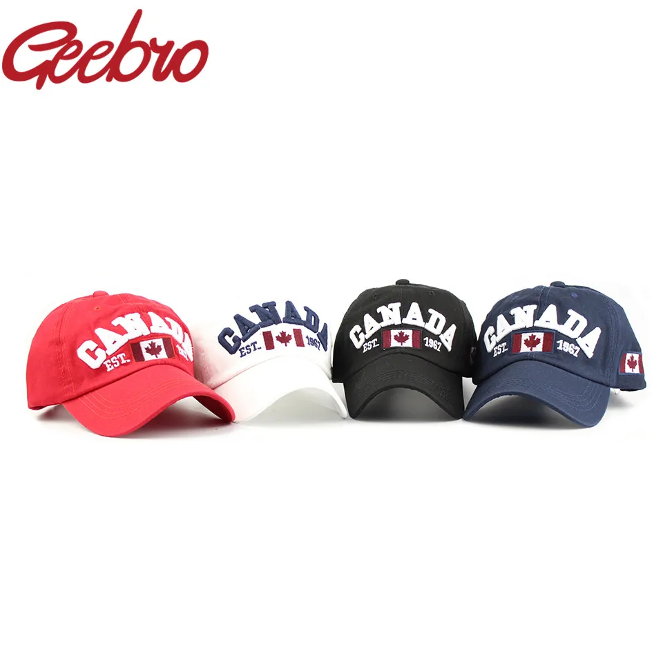 Шестипанельная Снэпбэк хлопок Для мужчин Кепки письмо Канады Snapback s Бейсбол для