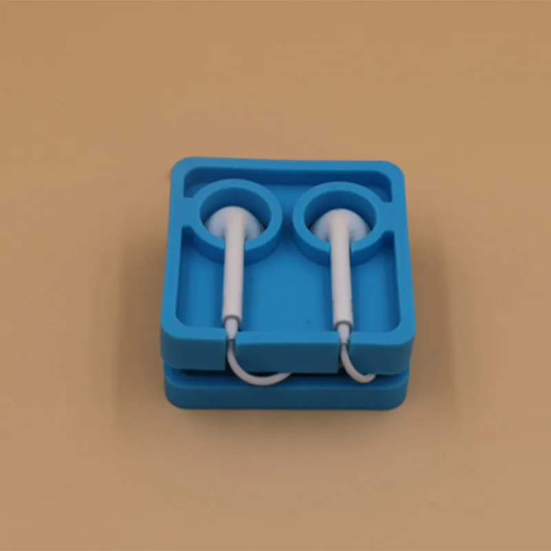 1PCS Cute Earphone Holder Cable Winder Cord Organizer Case Container Storage Box Management | Электроника