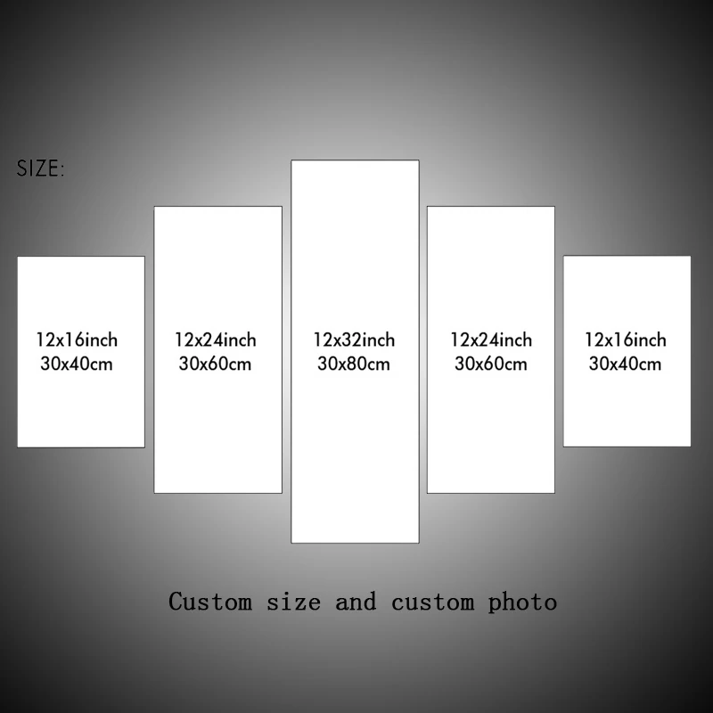 5 шт. Наборы для ухода за кожей абстрактный город пейзаж живопись холст масло без