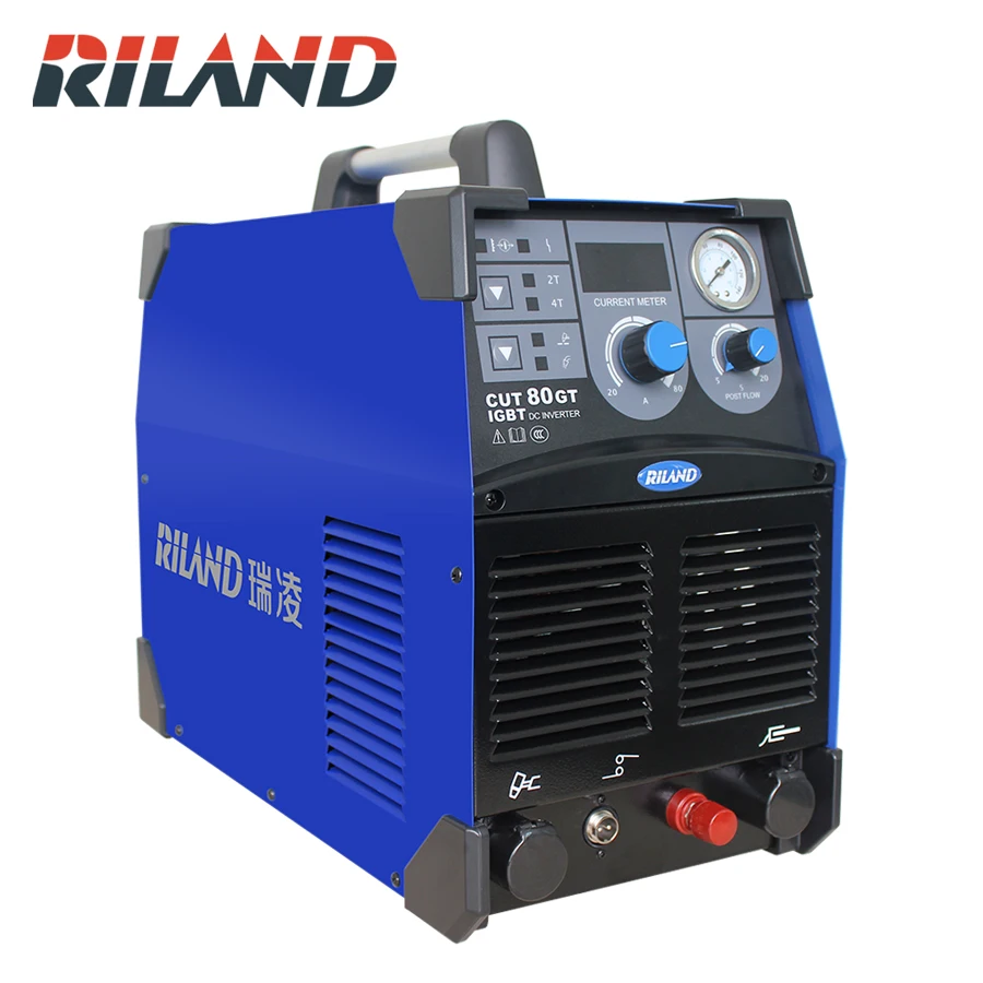 RILAND 380 В трехфазный CUT80GT IGBT DC инвертор плазменный резак аппарат для воздушно-плазменной резки плазменный резак сварочный аппарат