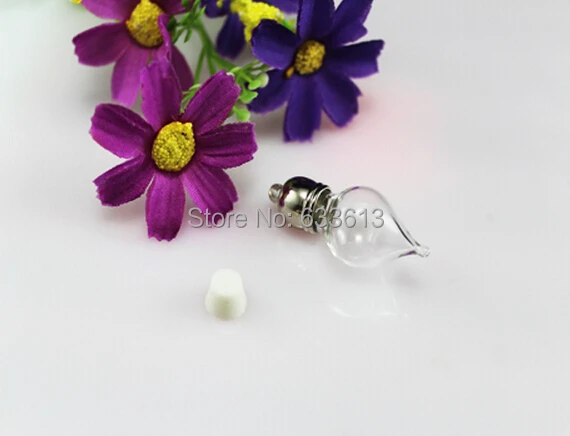 100 шт. подвеска в виде капли воды|glass vial pendant|vial pendantcharm mini |