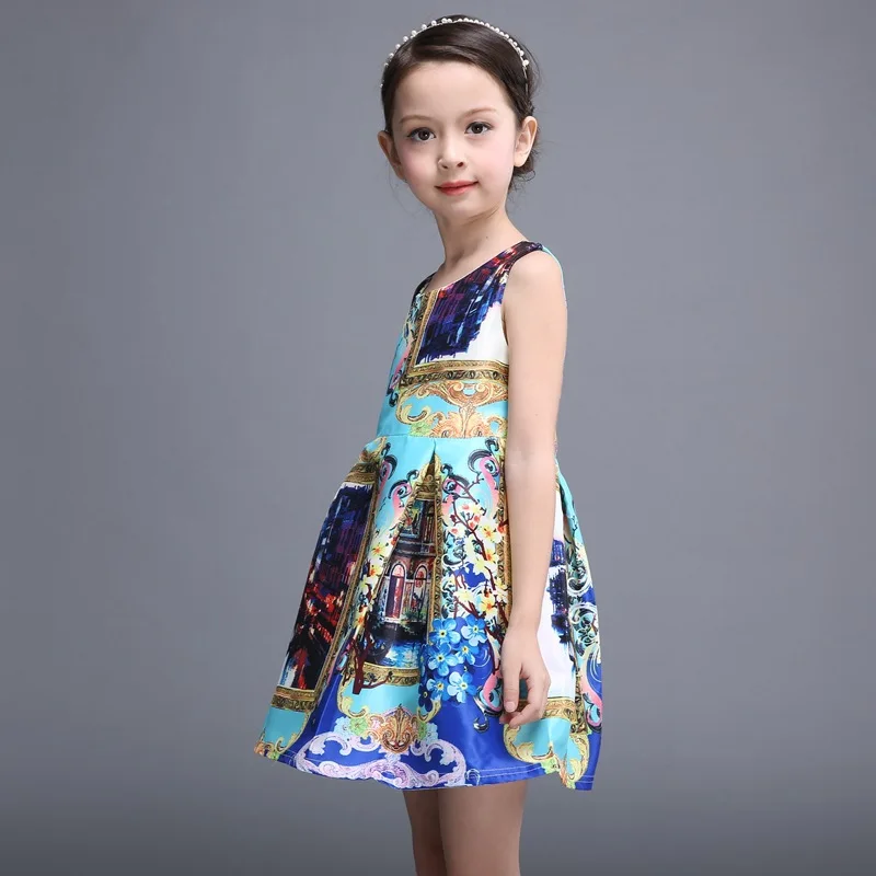 Новое поступление платье для маленьких девочек Милан креативный детские платья