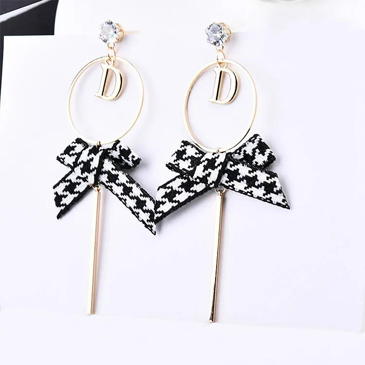 Аксессуары для сережек сделай сам ленточный бант серьги подвеска материал