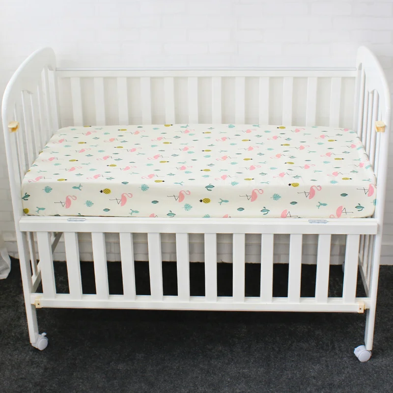 Детская кроватка из чистого хлопка натяжная простыня для детской кроватки с