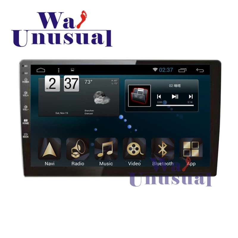 

WANUSUAL 10.2 "Quad Core 32G 2G RAM Android 6.0 Car Radio Player For Flip adjust Universal GPS Navigation With BT WIFI 3G Maps