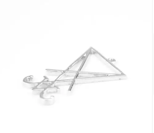6 шт. серебряный металлический Люцифер сигил амулеты для брелока ожерелье браслет ручной работы DIY ювелирные аксессуары