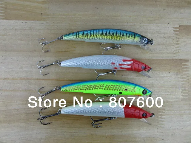 Поцарапанная рыболовная плавающая приманка Minnow Bass Pike 115 мм/18 г|pike lure|bass pike lurefloating
