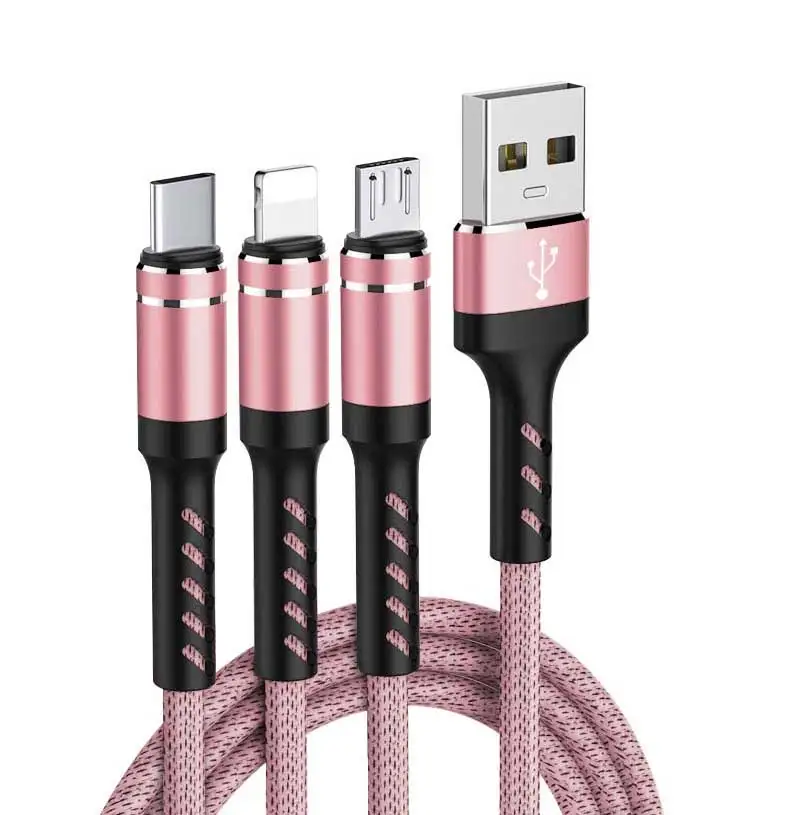 Usb зарядный кабель для huawei samsung type-c кабель для xiaomi oppo multi 3 в 1 зарядный шнур для oneplus Быстрый micro usb кабель