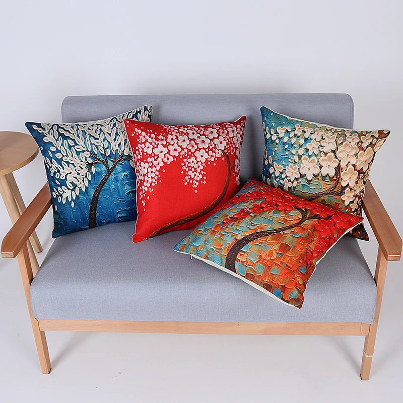 Чехол для подушки в виде дерева Декоративные диванные стула дивана наволочки