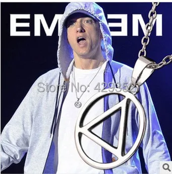 Бесплатная доставка ожерелье 20 шт./лот Eminem мужское классическое треугольное