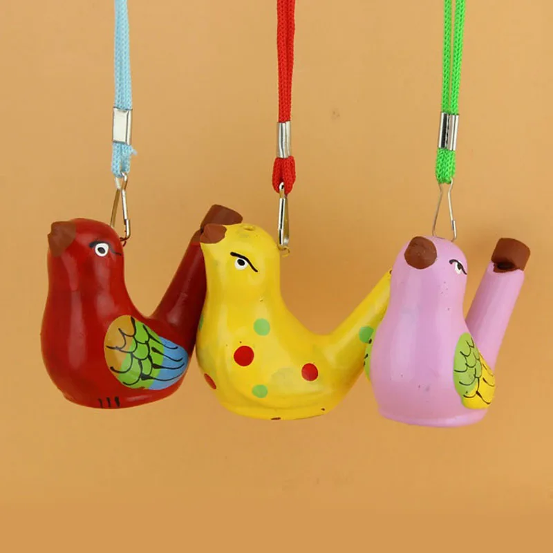 240 шт./лот винтажный стиль ручная работа керамическая свистка в виде водной птицы