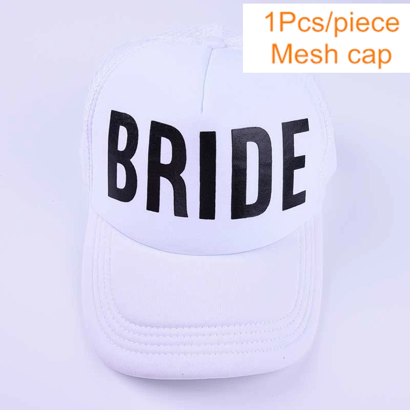 Black BRIDE Невеста команда татуировки Бейсбол Кепки девичник вечерние шапка с надписью "Bride To Be" сделай сам "вечерние украшения на День святого Валентина свадебные украшения поставки, W - Цвет: Black BRIDE