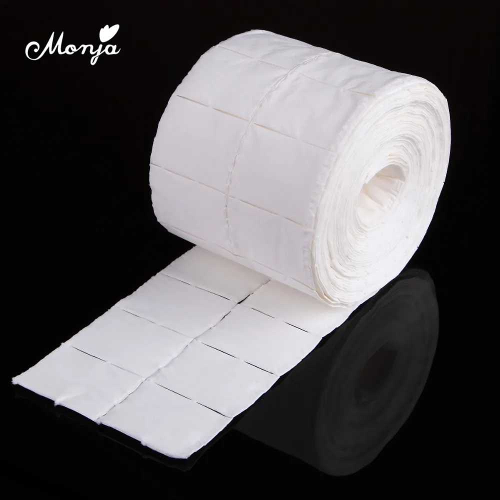 Monja 500 шт. УФ-гель для дизайна ногтей средство удаления лака очищающие подушечки