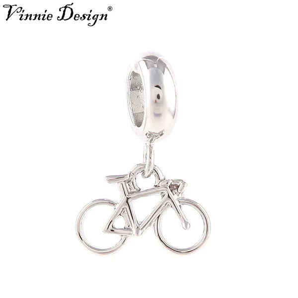 Vinnie Дизайн Бесконечные ювелирные изделия 3D Полированные Подвески велосипеды для