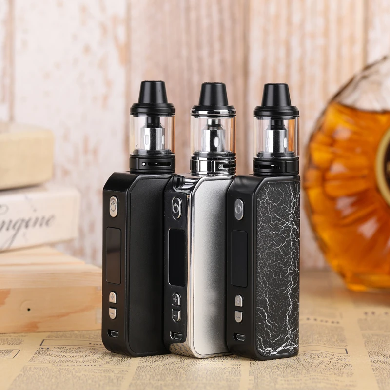 Новый оригинальный набор 80 Вт электронная сигарета жидкая коробка мод 2200 мАч