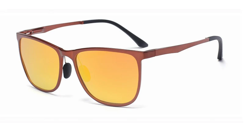 brown orange ELITERA, алюминиево-магниевые солнцезащитные очки, поляризационные, спортивные, мужские, с зеркальным покрытием, для вождения, солнцезащитные очки, oculos, мужские очки, аксессуары - Цвет линз: brown orange