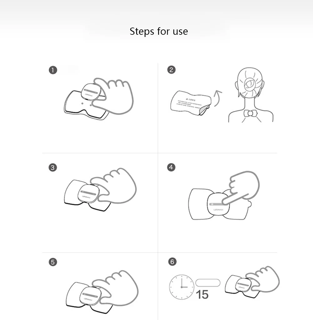 Xiaomi Mijia LF Электрический массажер для расслабления мышц всего тела, волшебные сенсорные массажные наклейки Kumamon edition