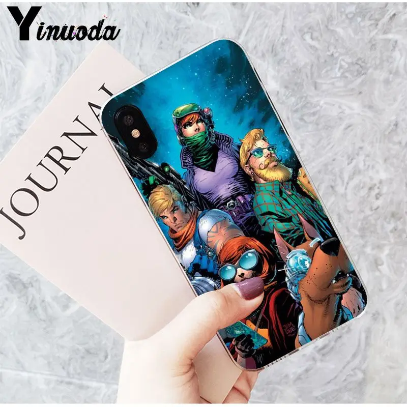 Yinuoda Shaggy и Scooby Doo прозрачный мягкий для телефона чехол для Apple iPhone 8 7 6S Plus X XS MAX 5 5S SE XR мобильные чехлы