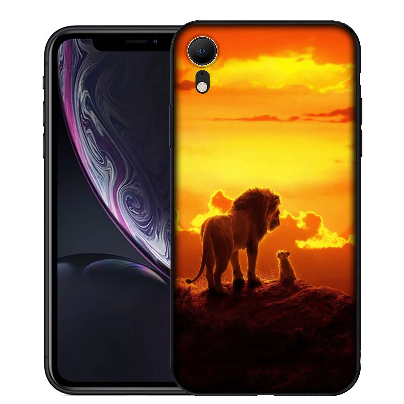 YIMAOC мультфильм Король Лев Мягкий силиконовый чехол для телефона для iPhone XR X XS Max X 6 6S 7 8 Plus 5 5S SE черный ТПУ чехол