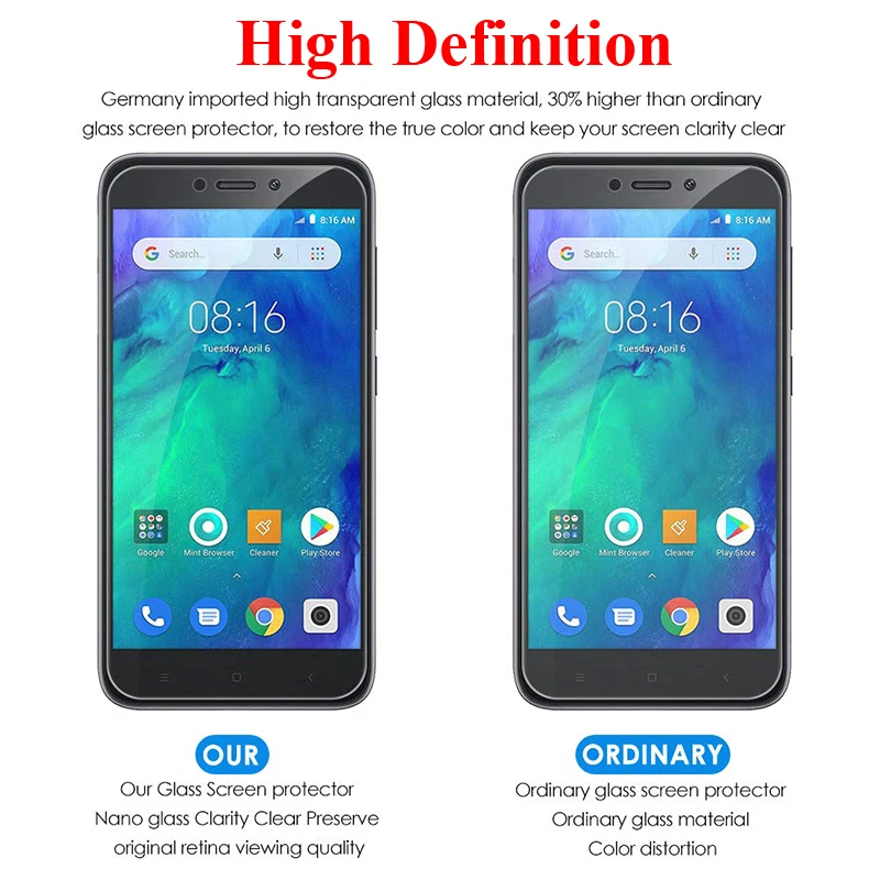 Защитное стекло закаленное для Xiaomi Redmi Go 2 шт.|Защитные стёкла и плёнки телефонов| |
