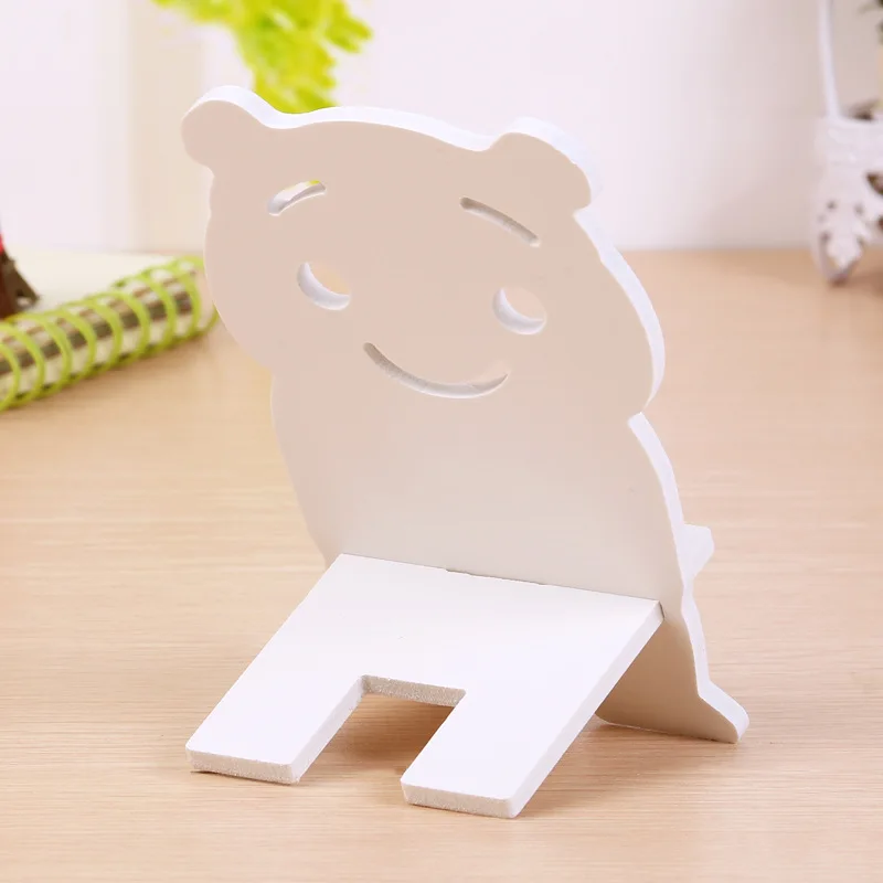 DIY деревянный держатель для мобильного телефона милый кролик Кронштейн | Дом и