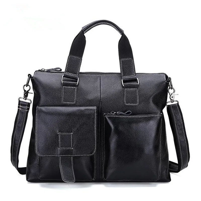 Сумка тоут мужская из натуральной кожи для ноутбука 2017|tote bag|fashion shoulder bagsshoulder bags |