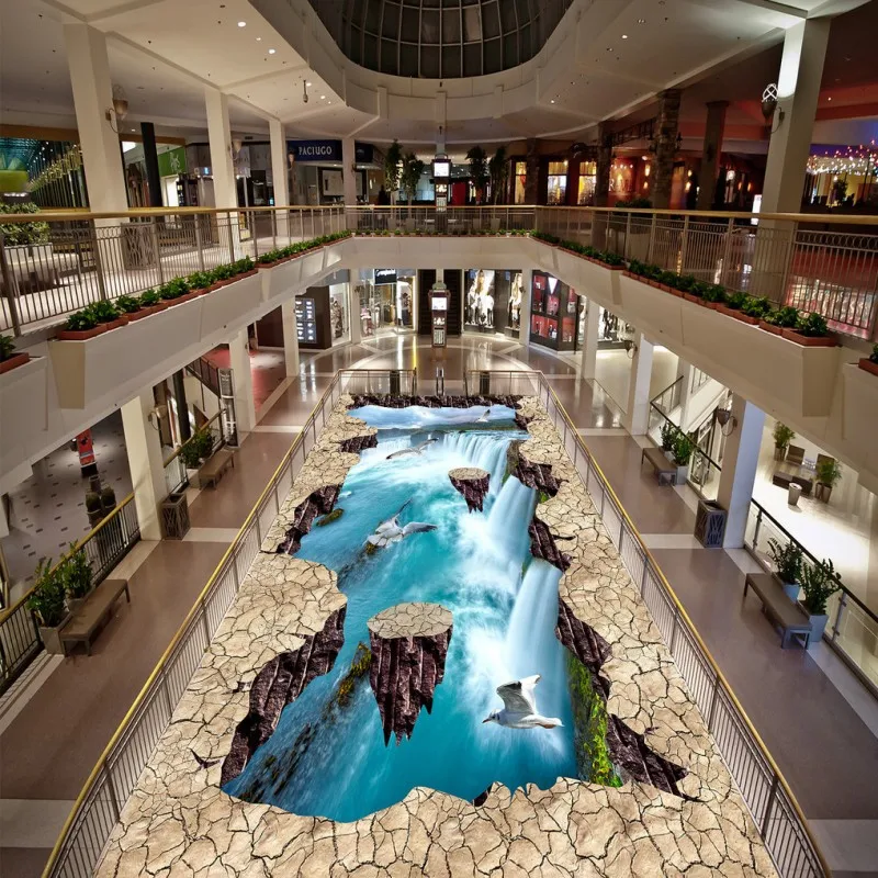 Бесплатная доставка струящаяся вода пол картина обои игровая площадка спальня