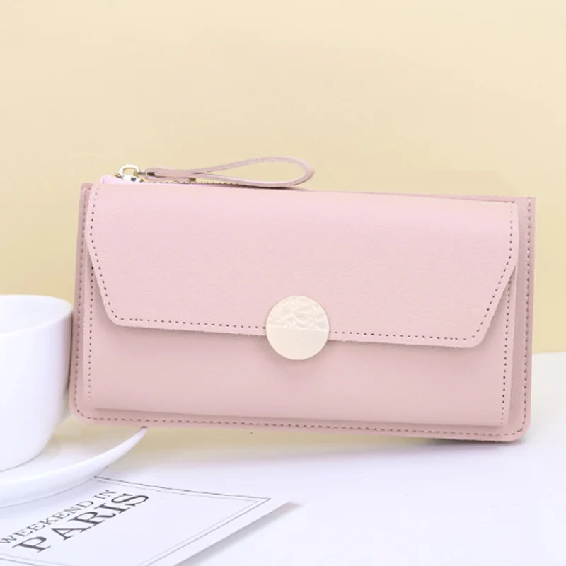 pink Популярная женская сумка через плечо, модные сумки через плечо с цепочкой для женщин, большие кошельки, сумка для телефона, Карманный Кошелек, клатч, сумка PJ110 - Цвет: pink