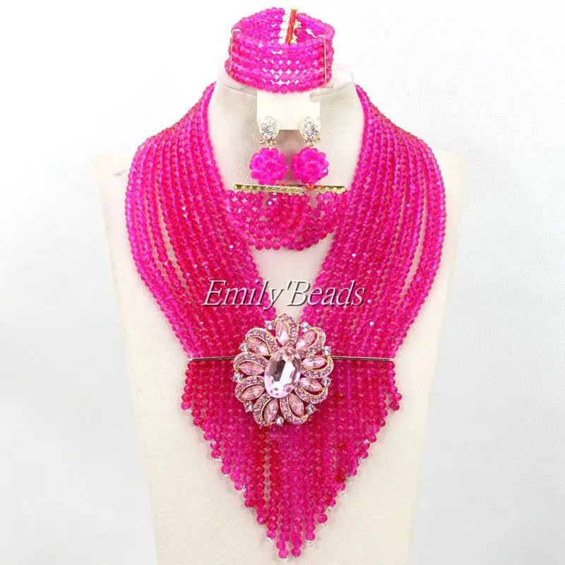 2015 Новый Модный нигерийский Свадебный комплект ювелирных изделий с африканскими