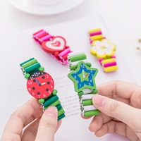 10pcs kids birthday party gift supply fake wood watch baby shower girl boy party favor souvenir pinata fillers present giveaway