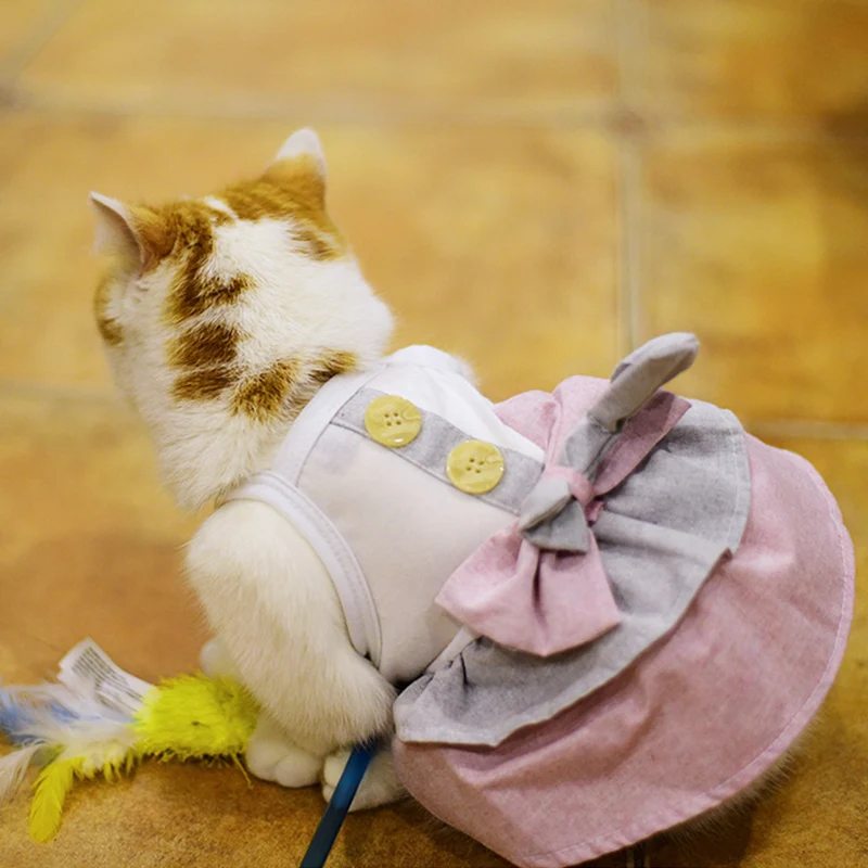 Симпатичные Pet Cat Одежда Для Собак Платья Свадебные Юбки для Щенков Собаки