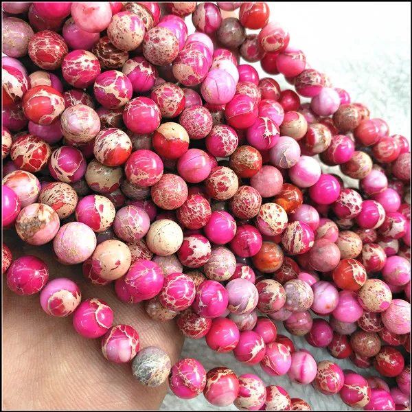 

48pcs Nature Imperial Jaspperrs Round Ball with top quality of DIY women's bracelet making size 8mm many colors available