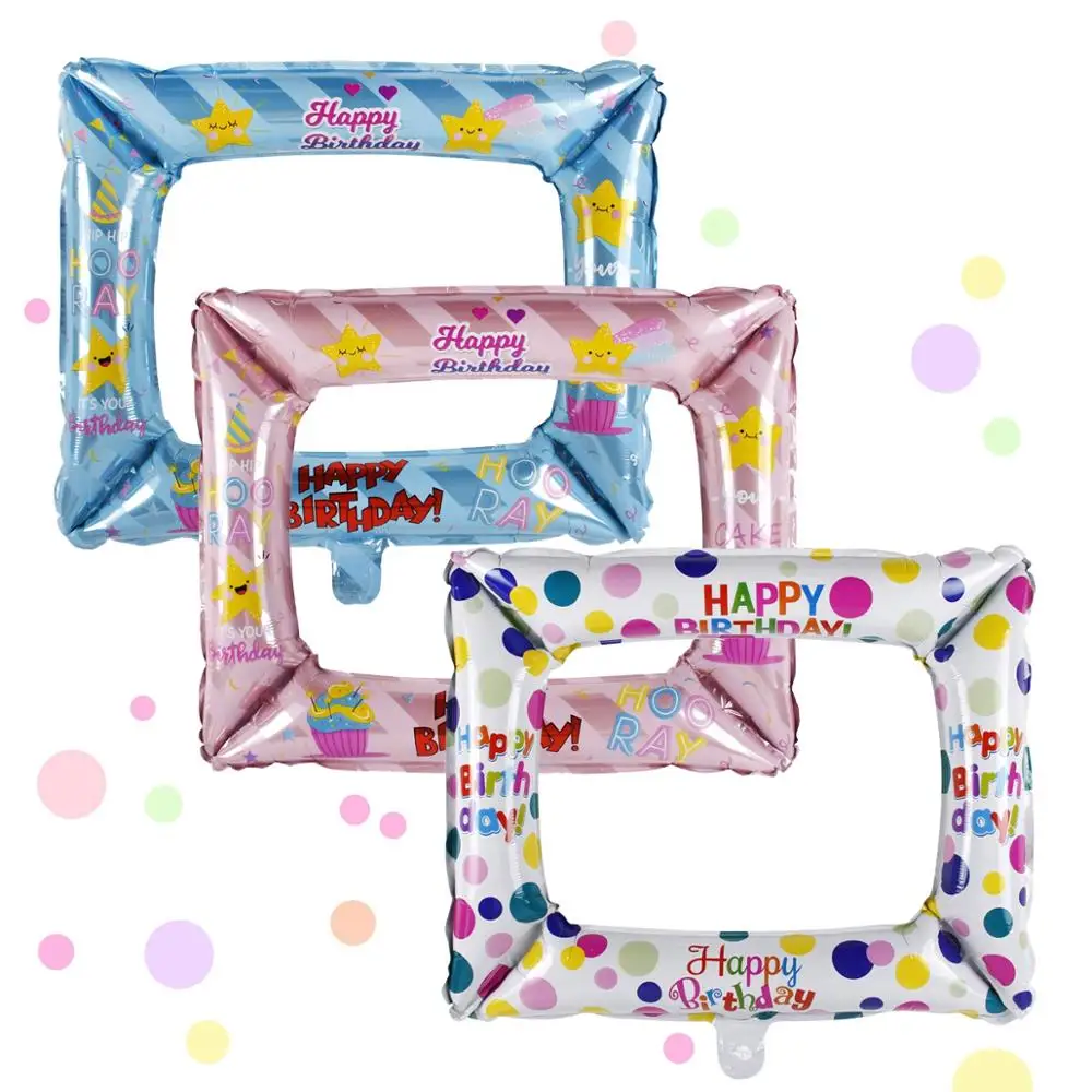 QIFU шар из алюминиевой фольги фоторамка день рождения фото стенд реквизит
