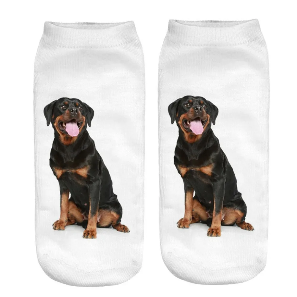 Женские носки с объемным рисунком забавных сумасшедших милых собак Потрясающие