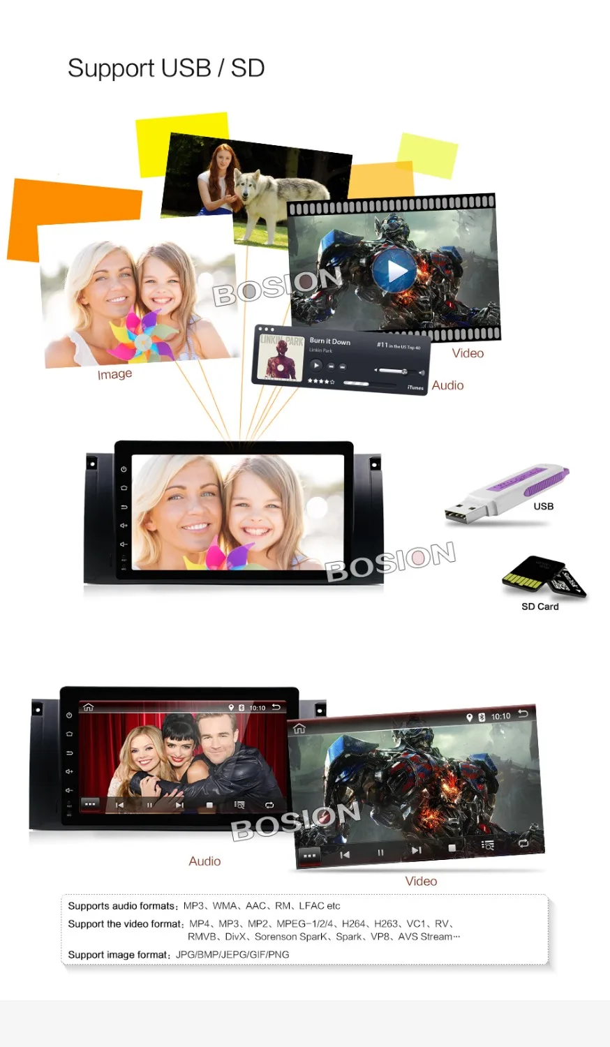 Android 9 0 дюймов в тире Автомобильный dvd-плеер мультимедиа для BMW/E39/X5/M5/E38/E53 с 2G ram Canbus