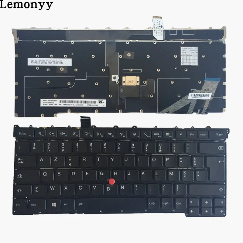 Новая Французская клавиатура ноутбук для lenovo Thinkpad Carbon X1 Gen 3 3rd 2015 FR Клавиатура MQ6-84