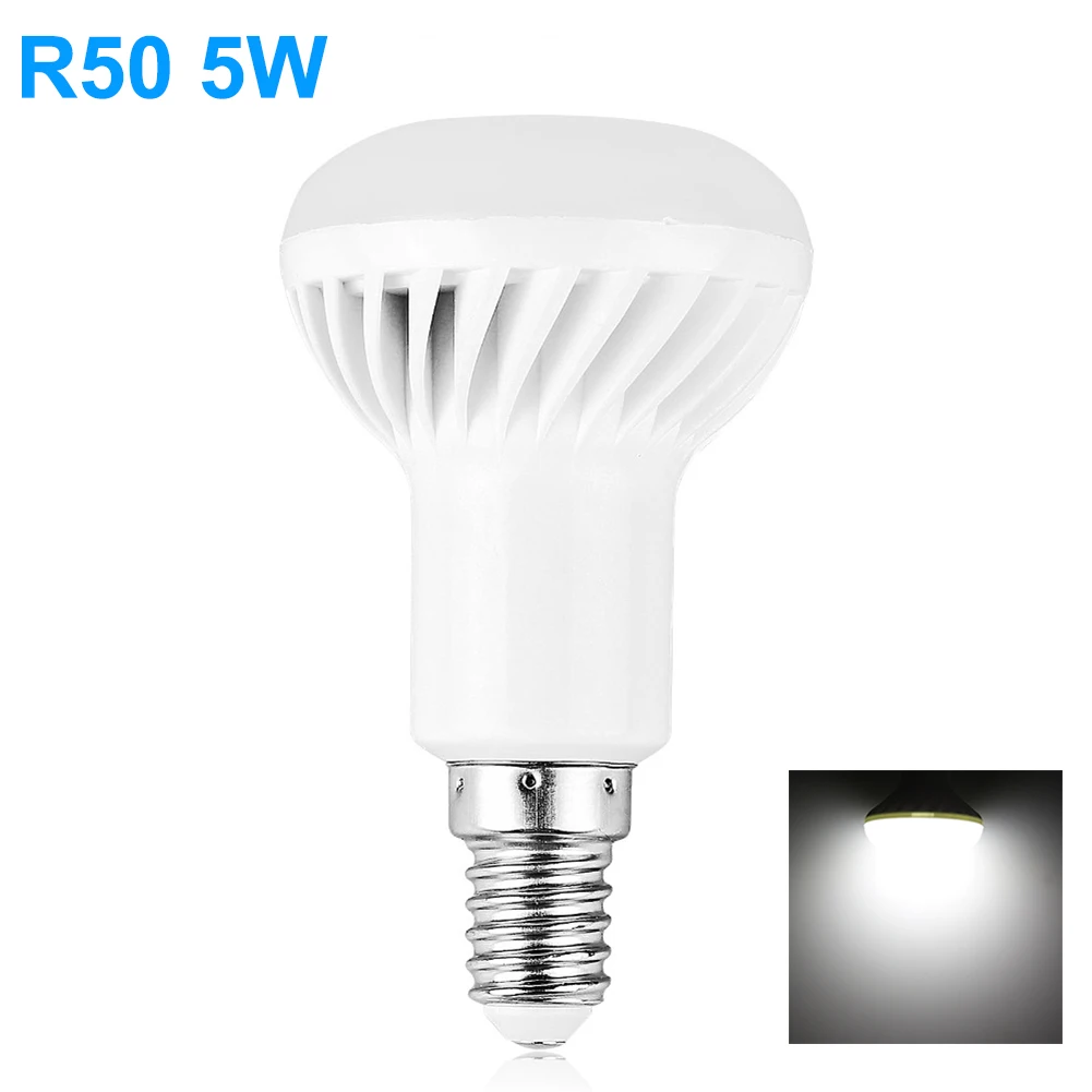 Лампада диод E14 E27 Светодиодный светильник SMD 5730 R50 5 Вт 7 Вт Светодиодный точечный светильник AC 220 В 110 В Точечный светильник ампула для домашнего декора энергосберегающий - Испускаемый цвет: 5W Cool White