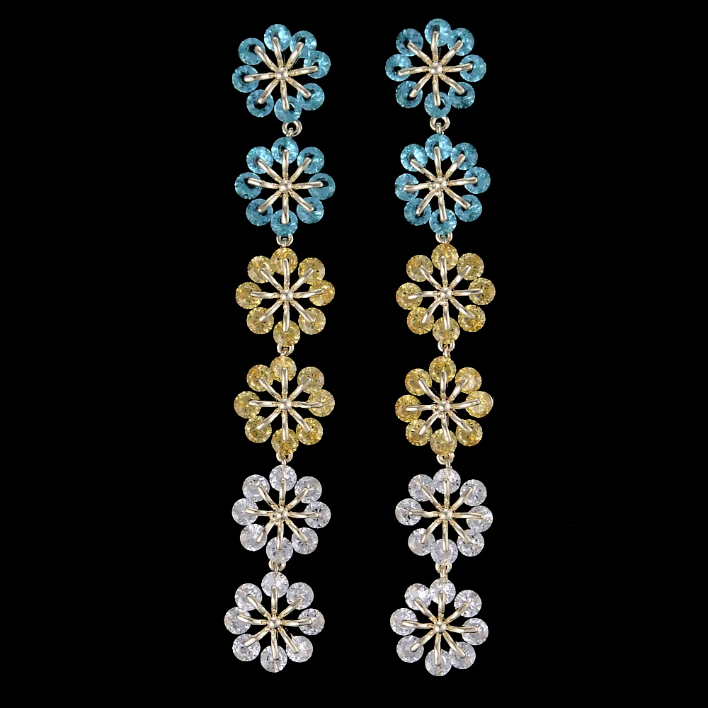 Missvikki оригинальный фирменный дизайн модные Подвески Серьги Длинные Цветы